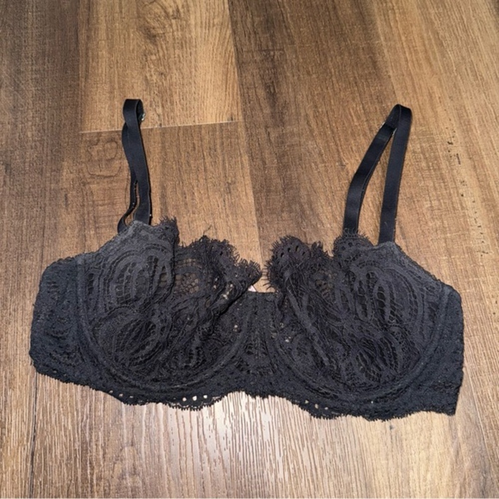 Victorias Secret Dream Angels Push up Without padding Black Lace Bra